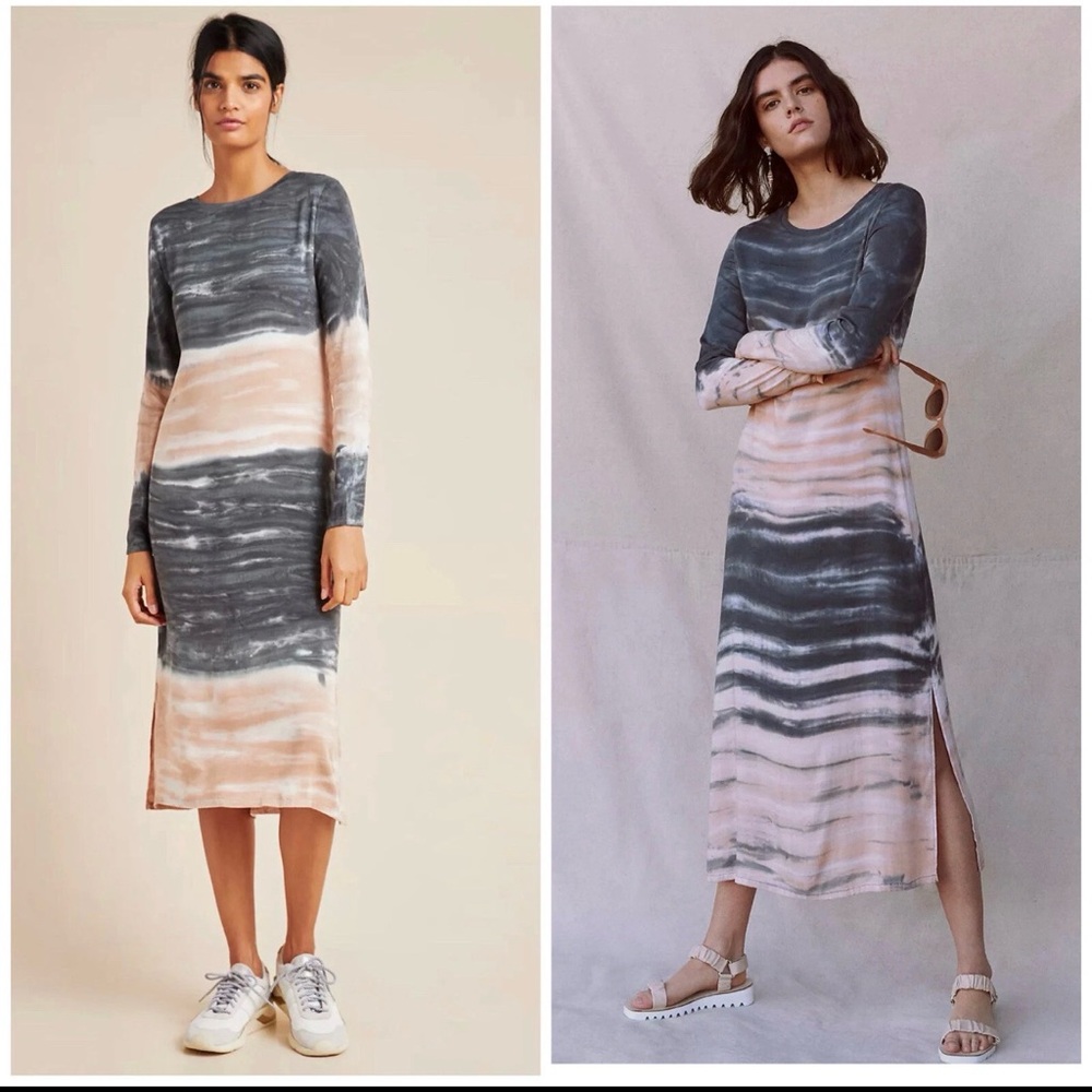 Anthropologie Dolan Tie-Dye Long Sleeve Dress